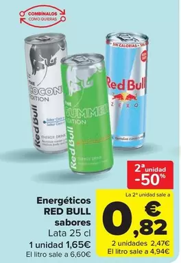 Red Bull - Energéticos Sabores
