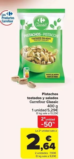 carrefour - Pistachos Tostados Y Salados