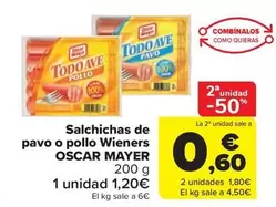 Oscar Mayer - Salchichas De Pavo O Pollo Wieners