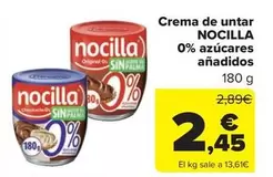 Nocilla - Crema De Untar 0% Azucares Anadidos
