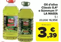 La Masía - Oli D'Oliva Classic 0,4° O Súmmum 1°