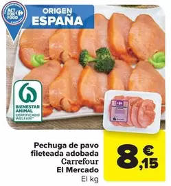 carrefour - Pechuga De Pavo Fileteada Adobada