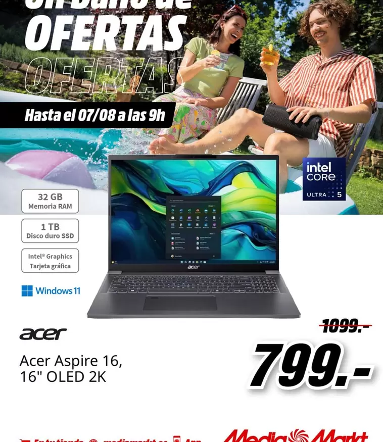 Acer -  Aspire 16, 16" OLED 2K