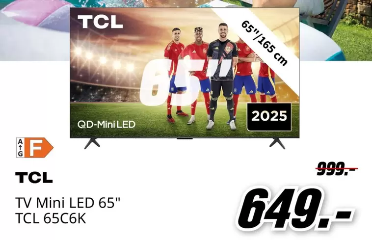 TCL - Tv Mini Led 65" 65C6K