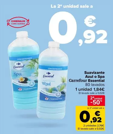 Carrefour - Suavizante Azul O Spa  Essential