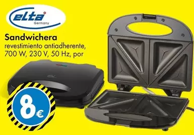 Elta - Sandwichera Revestimiento Antiadherente
