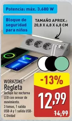 Workzone - Regleta