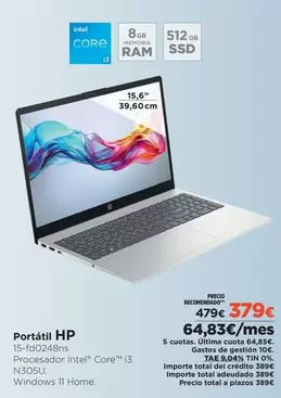 HP - Portátil 15-FD0248NS