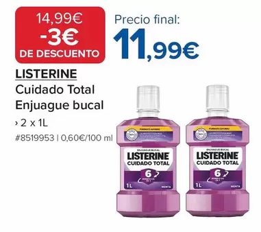 Listerine - Cuidado Total Enjuague Bucal