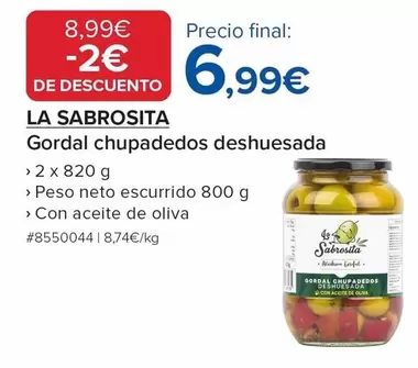 La Sabrosita - Gordal Chupadedos Deshuesada