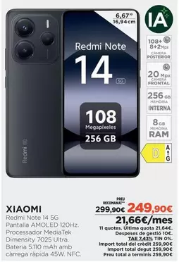 Xiaomi - Redmi Note 14 5G