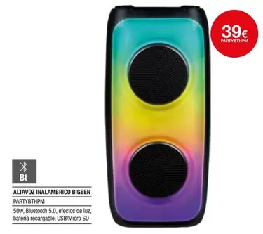 Altavoz Inalambrico Bigben