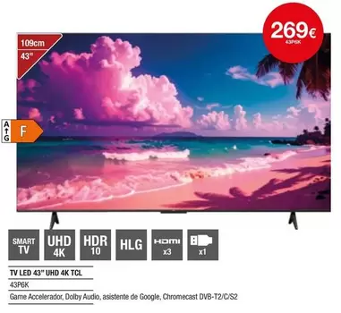 TCL - Tv Led 43" Uhd 4k