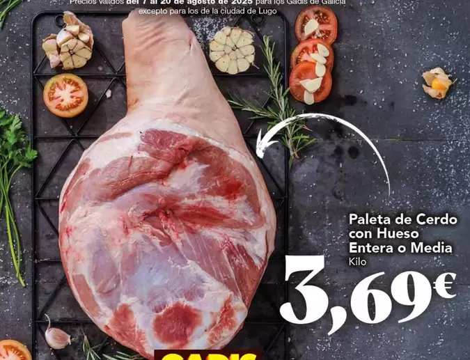 Paleta De Cerdo Con Hueso Entera O Media