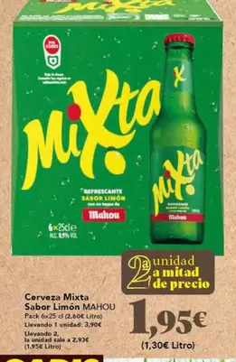 Mahou - Cerveza Mixta Sabor Limon