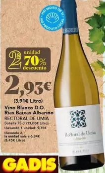 Blanco - Vino  D.o. Rias Baixas Albarino