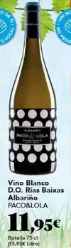 Blanco - Vino  D.o. Rías Baixas Albariño