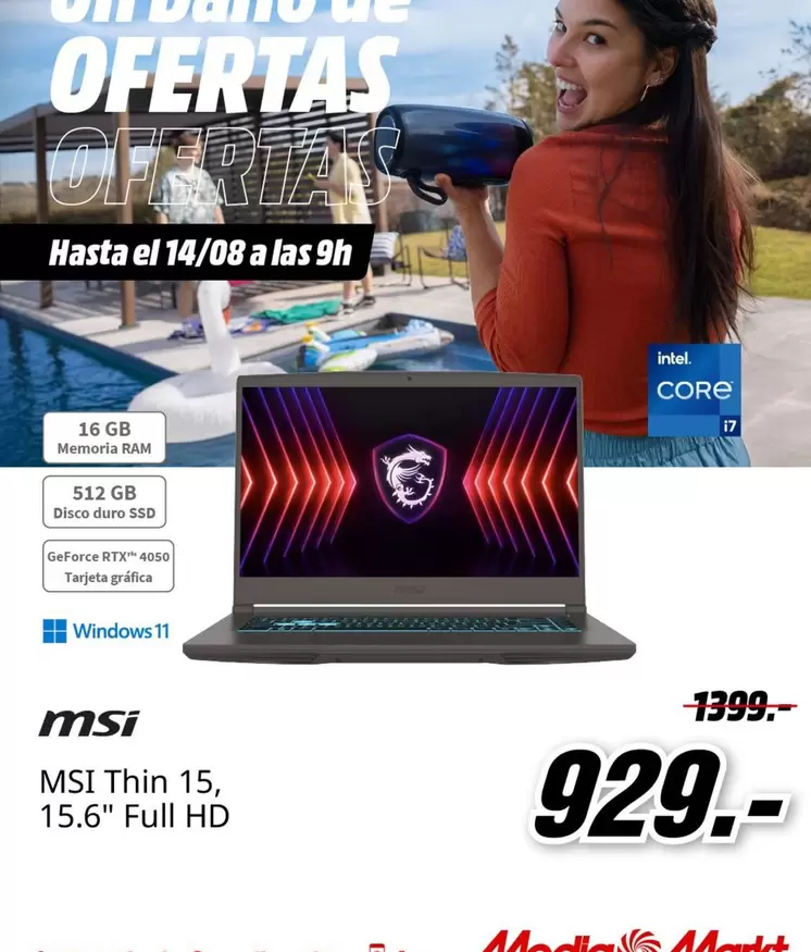 MSI - Msi 15, 15.6" Full Hd