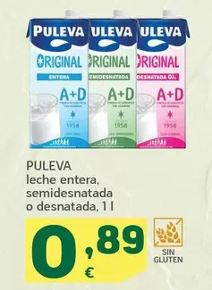 Puleva - Leche Entera, Semidesnatada O Desnatada