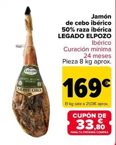 Legado ElPozo - Jamon De Cebo Iberico 50% Raza Iberica
