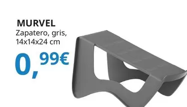 Murvel - Zapatero, Gris, 14x14x24 Cm