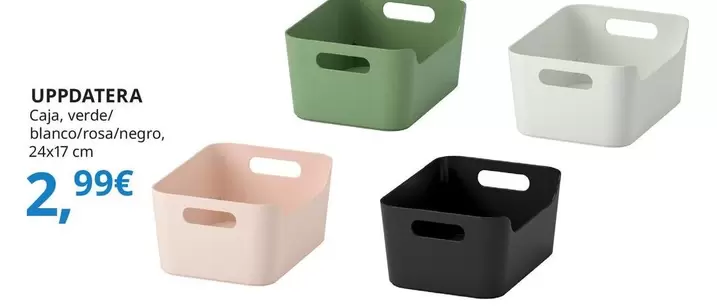 Uppdatera - Caja, Blanco, 24x17 Cm