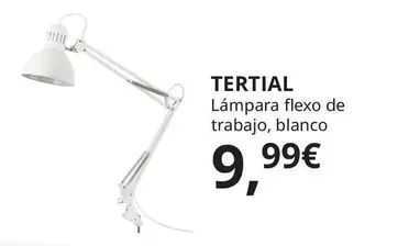 Tertial Lámpara Flexo De Trabajo, Blanco 