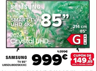 Samsung - Tv 85" U85DU8005KXXC