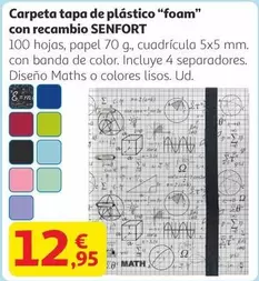 Senfort - Carpeta Tapa De Plástico "foam" Con Recambio 