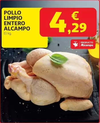 Alcampo - Pollo Limpio Entero