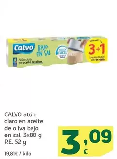 Calvo - Atún Claro En Aceite De Oliva Bajo En Sal
