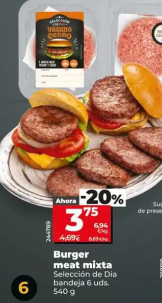 Seleccion De Dia - Burger Meat Mixta
