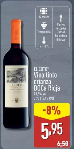 El Coto - Vino Tinto Crianza DOCa Rioja