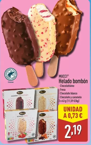 Mucci - Helado Bombon
