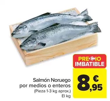 Salmón Noruego Por Medios O Enteros
