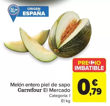 carrefour - Melon Entero Piel De Sapo El Mercado