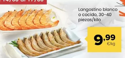 Langostino  O Cocido, 30-40 Piezas/Kilo