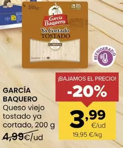 García Baquero - Queso Viejo Tostado Ya Cortado