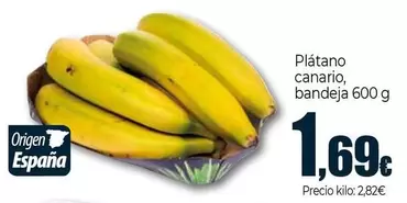 Platano Canario, Bandeja