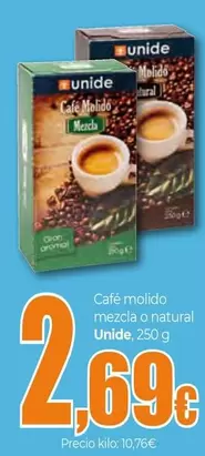 Unide - Cafe Molido Mezcla O Natural