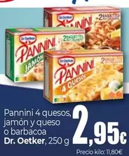 Dr Oetker - Pannini 4 Quesos Jamon Y Queso O Barbacoa
