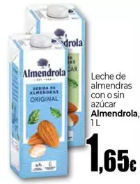 Almendrola - Leche De Almendras Con O Sin Azucar