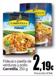 Carretilla - Fideuá O Paella De Verduras Y Pollo