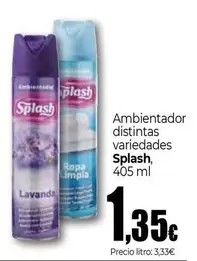 Splash - Ambientador Distintas Variedades