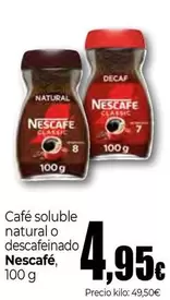 Nescafé - Café Soluble Natural O Descafeinado