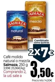 Saimaza - Café Molido Natural O Mezcla