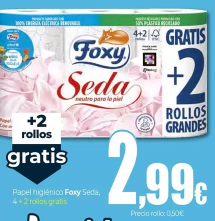Foxy - Papel Higiénico Seda