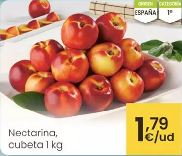 Nectarina, Cubeta