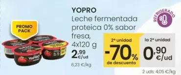 YoPRO - Leche Fermentada Proteica 0% Sabor Fresa