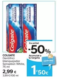 Colgate - Dentifrici Blanquejador Sensation White